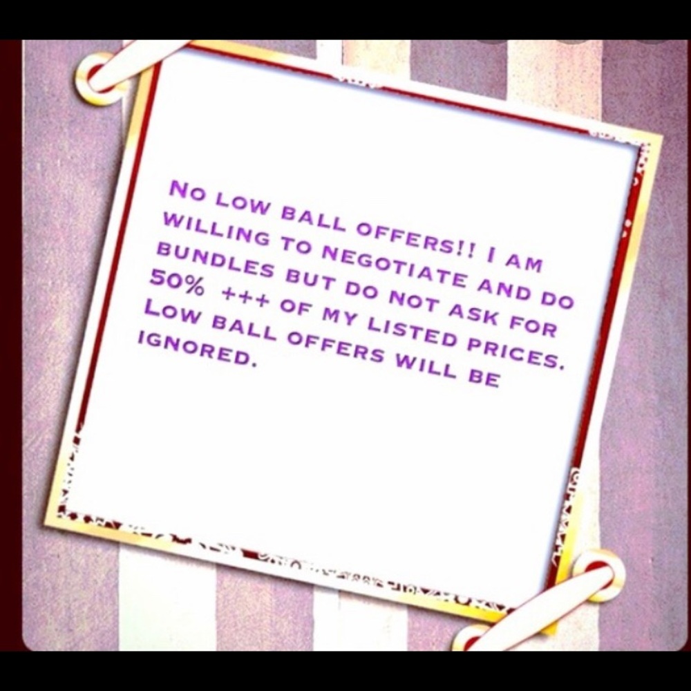 Pls do not offer 50% below the selling price!!